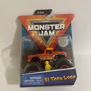 Monster Jam El Toro Orange Truck with Authenticity Seal